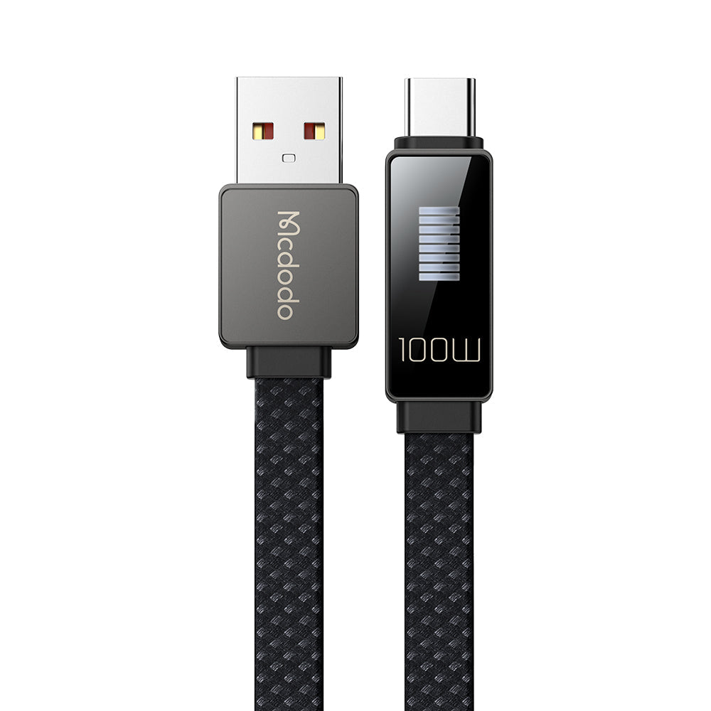 Mcdodo CA-4980 LED Rhythm 6A Type -C USB Data Cable (Black)