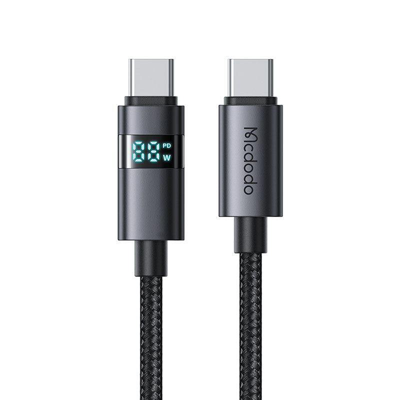 Mcdodo CA-5610 Horizontal LED Display 100W C-C Cable (Black)