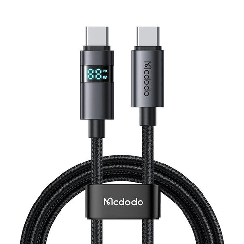 Mcdodo CA-5610 Horizontal LED Display 100W C-C Cable (Black)