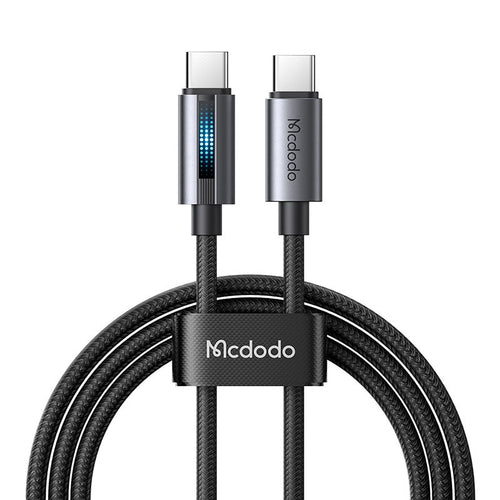 Mcdodo CA-5740 PD100W C-C Cable with Light (Black)