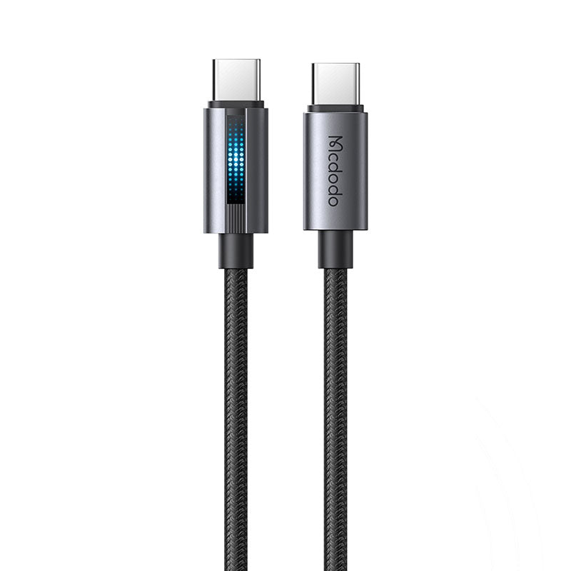 Mcdodo CA-5740 PD100W C-C Cable with Light (Black)
