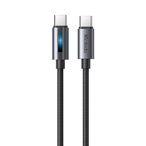 Mcdodo CA-5740 PD100W C-C Cable with Light (Black)