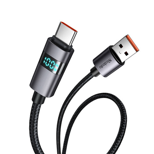 Mcdodo CA-6520 Horizontal LED Display 6A A-C Cable (Black)