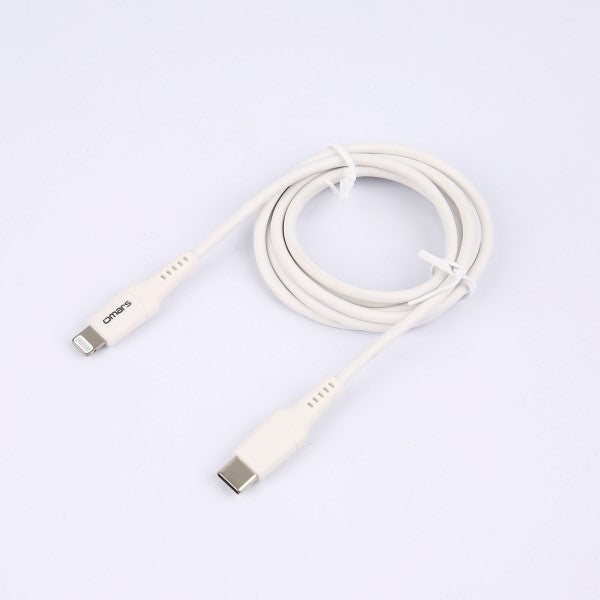 Omars OMCB006 USB-C to MFI Lightning Sync&Char Cable 1.2M (White)