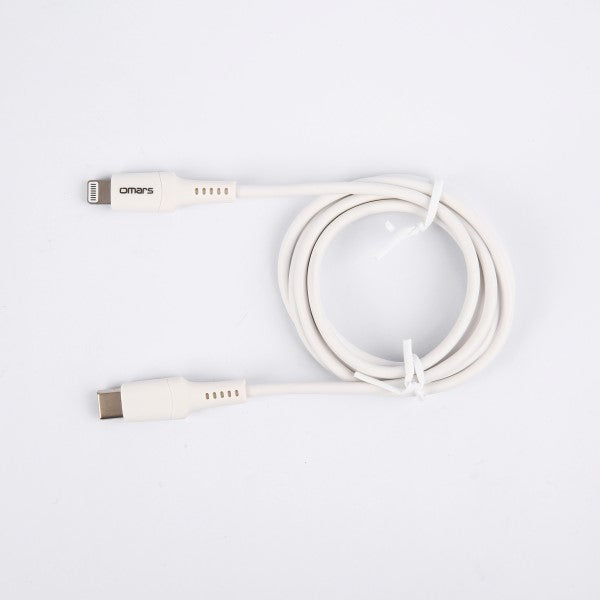 Omars OMCB006 USB-C to MFI Lightning Sync&Char Cable 1.2M (White)