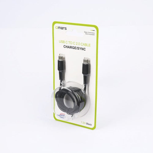 Omars OMCB003 USB-C to USB-C 3A Charging Cable 1.2M (Black)