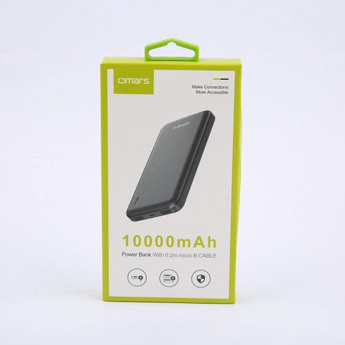 Omars OMPB011 10000mAh Power Bank (Black)