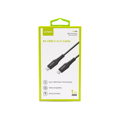 Omars OMCB012 5A USB-C to C Cable (1m)