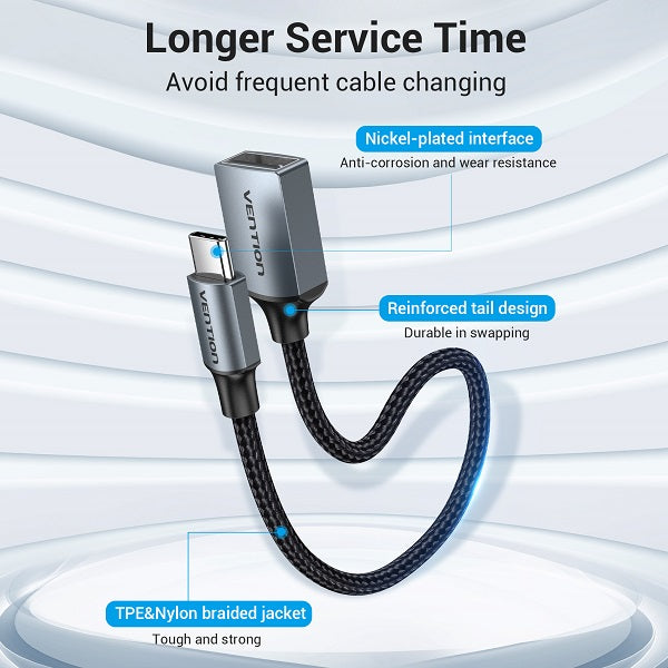 Vention CCWHB Type C to USB2.0 OTG Cable