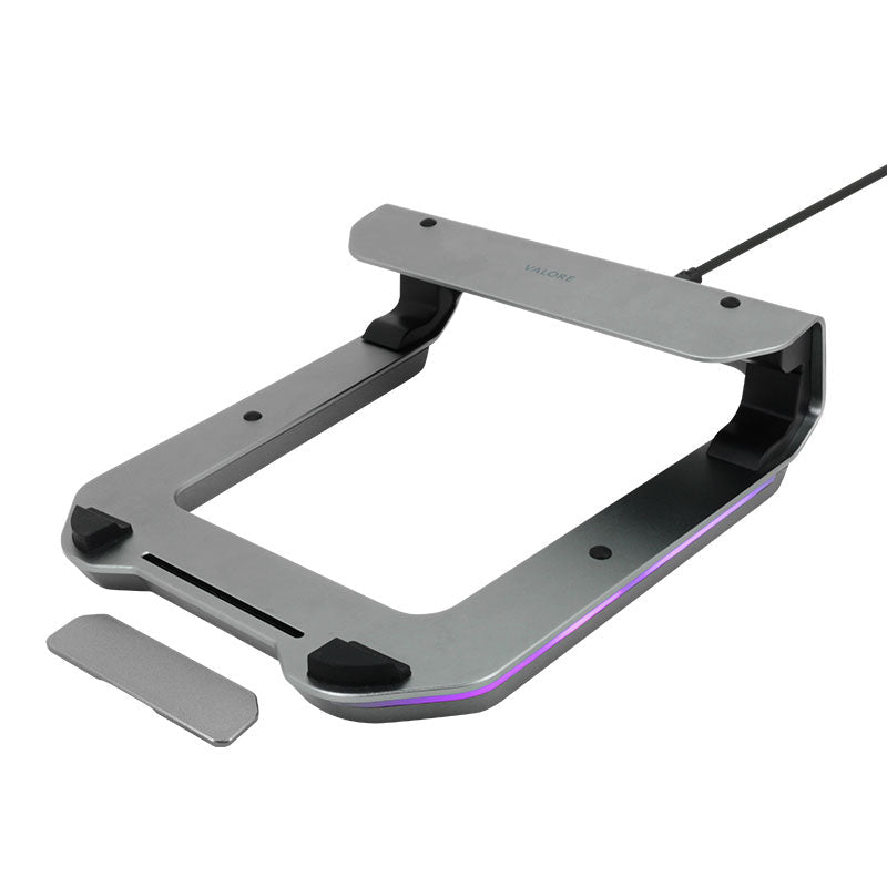 Valore Aluminium Laptop Stand with RGB Lighting (AC138)