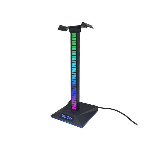 Valore Rhythmic RGB Headphone Stand with USB Hub (AC163)