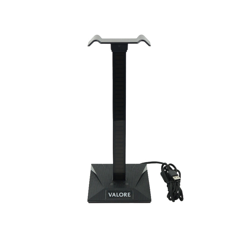 Valore Rhythmic RGB Headphone Stand with USB Hub (AC163)