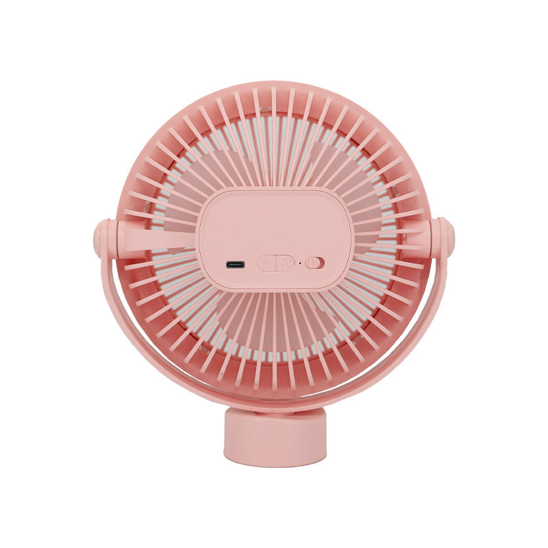 Valore Rechargeable Fan with Tripod & LED Light (LA31) - Pink
