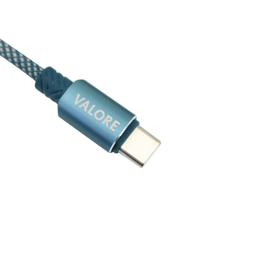 Valore Digital Display USB-C to USB-C PD 60W Charging Cable (MA180) - Blue