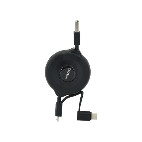 Valore Retractable 2-In-1 USB-C + Micro USB Charging Cable (MA182)