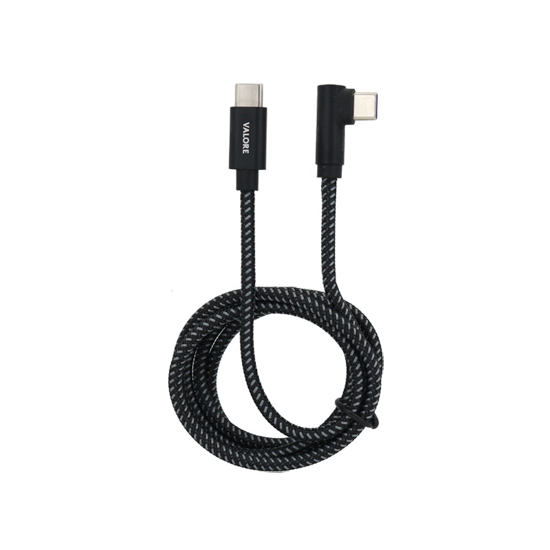 Valore USB-C to USB-C Right Angle PD 100W Cable (MA185)