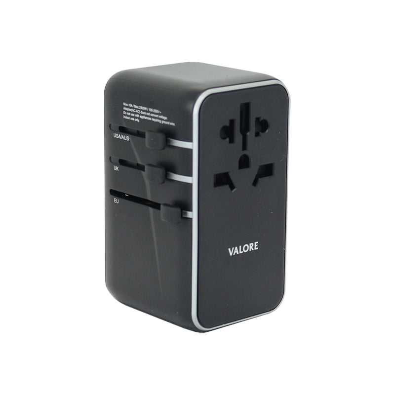 Valore PD100W Universal Travel Adaptor (AC187) - Black