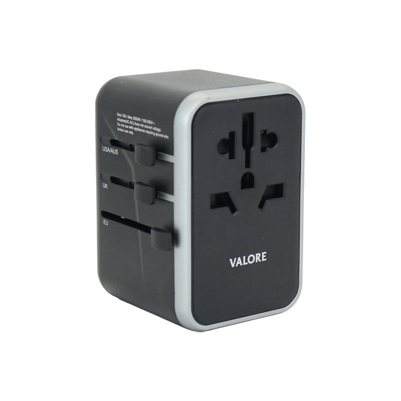 Valore PD65W Universal Travel Adaptor (AC188) - Black