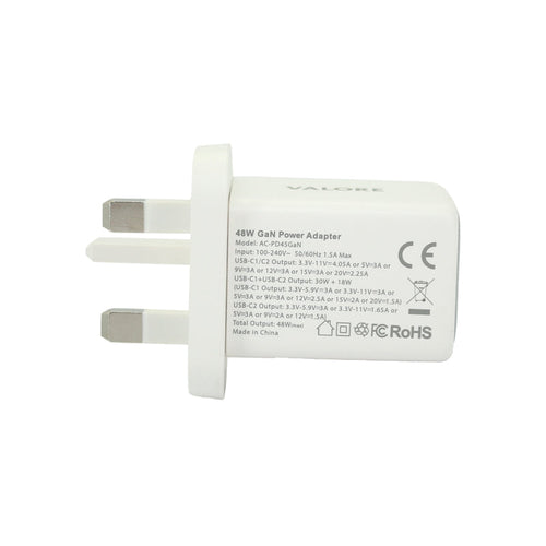 Valore PD 48W GaN Wall Charger (AC-PD45GaN) - White