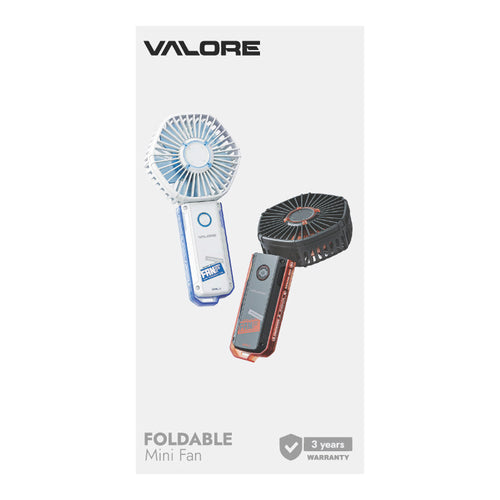 Valore LA38 Foldable Mini Fan (Grey)