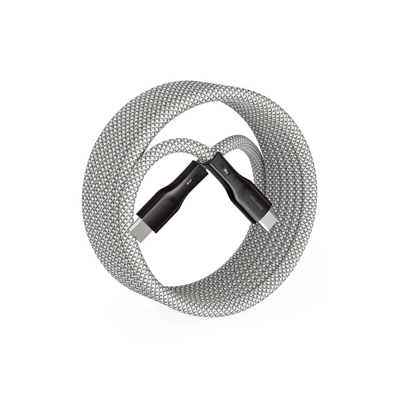 Valore CA-001 PD60W USB-C to USB-C Magnetic Cable (Grey)