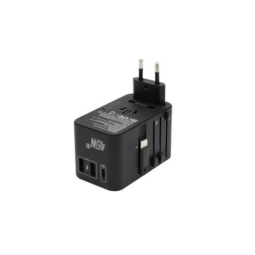 Valore PD45W Universal Travel Adaptor with Retractable Cable (UTA-001)
