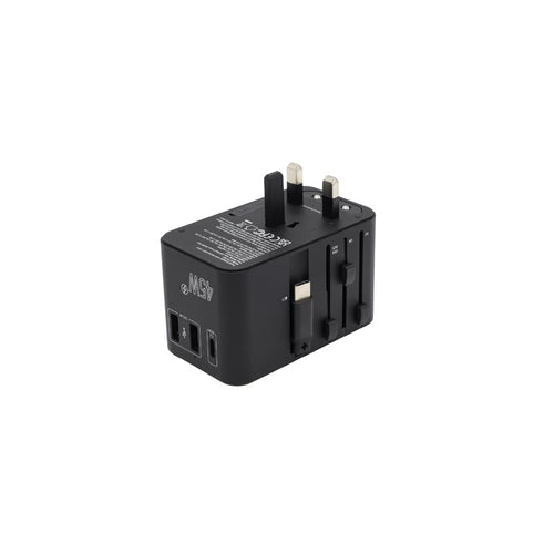 Valore PD45W Universal Travel Adaptor with Retractable Cable (UTA-001)