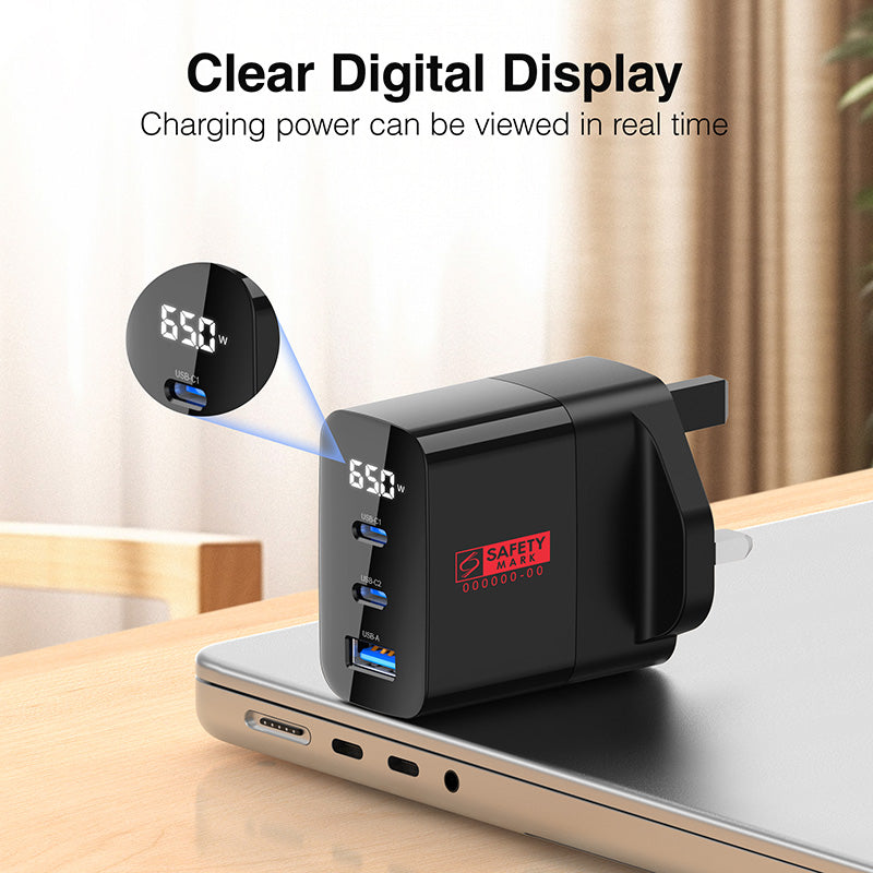 Valore PD65W GaN Wall Charger with Digital Display (PA-002)