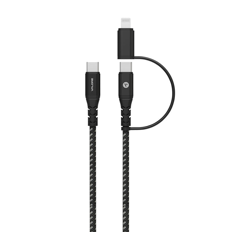 Valore PD240W USB-C to USB-C/Lightning Charging Cable 1M (CA-012)