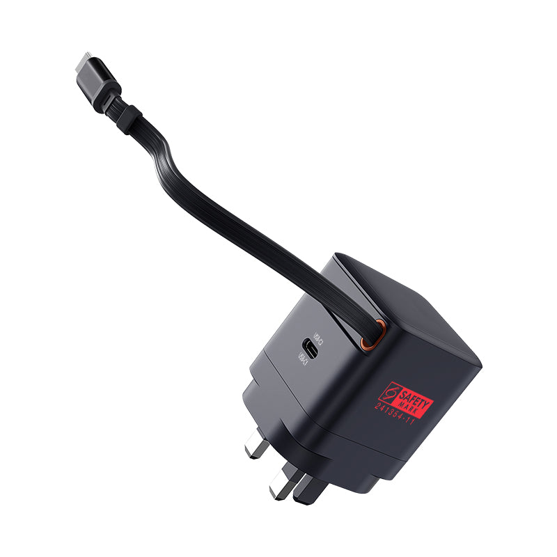 Valore PD35W GaN Wall Charger with Retractable Cable (PA-012)