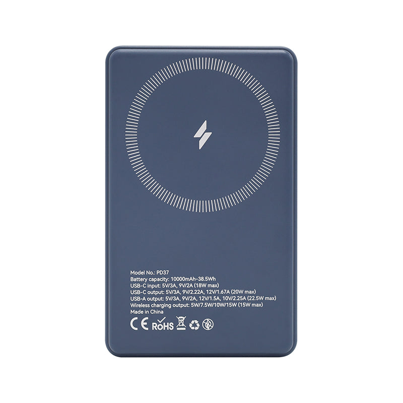 Valore PD20W 10000mAh Wireless Charging Power Bank (PD37) - Blue
