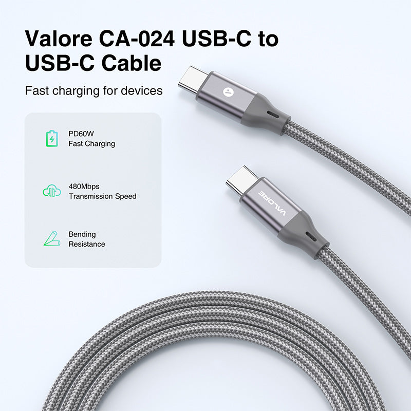 Valore PD60W USB-C to USB-C Cable (CA-024)