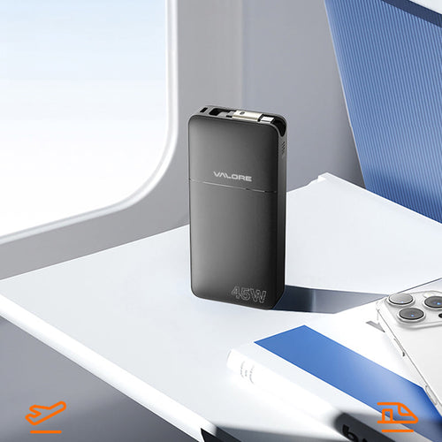 Valore PD42-BK PD45W 10000mAh Power Bank Black