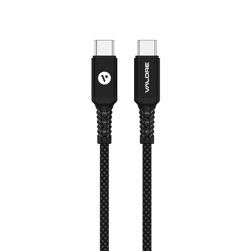 Valore USB-C to USB-C PD60W Charging Cable (CA-038) - Black