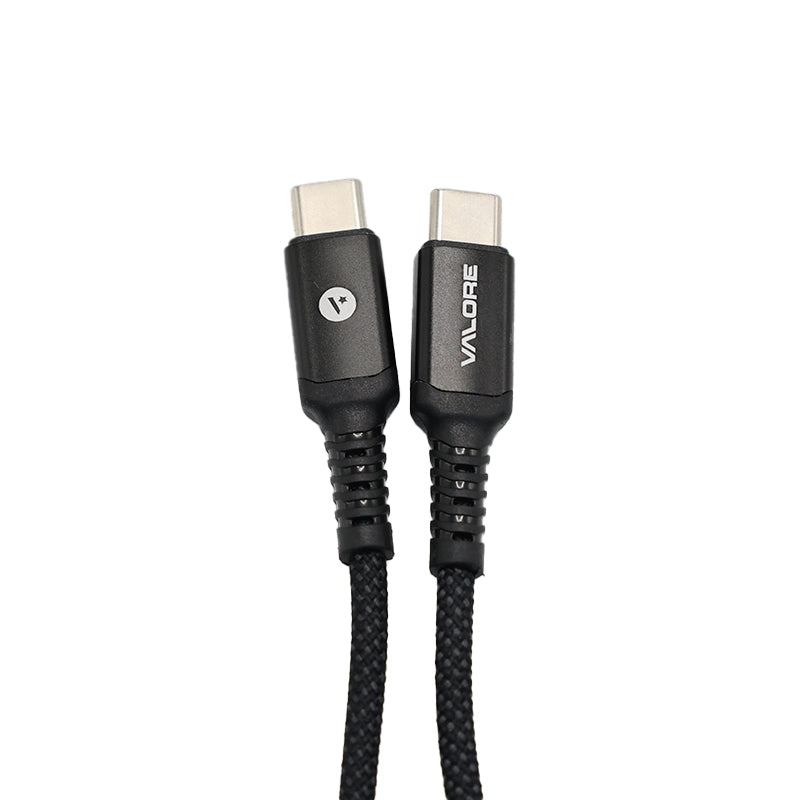 Valore USB-C to USB-C PD60W Charging Cable (CA-038) - Black