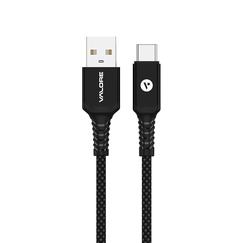 Valore USB-A to USB-C Charging Cable (CA-039) - Black