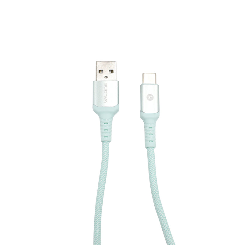 Valore USB-A to USB-C Charging Cable (CA-039) - Green