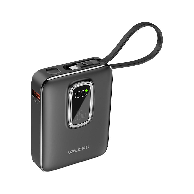 Valore PD46-BK PD35W 10000mAh Power Bank Black