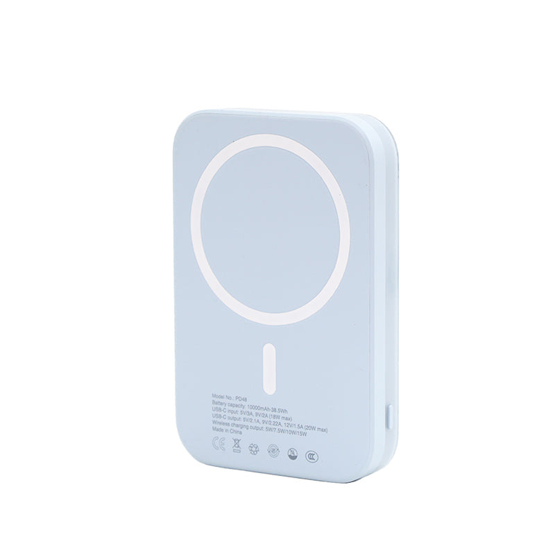 Valore PD20W 10000mAh Wireless Charging Power Bank (PD48) - Blue
