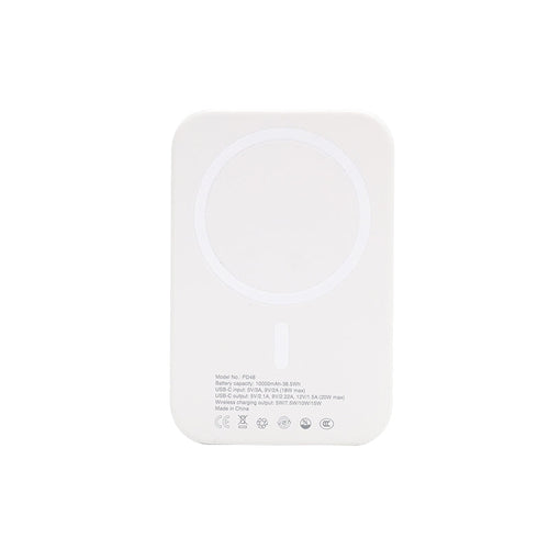 Valore PD20W 10000mAh Wireless Charging Power Bank (PD48) - White