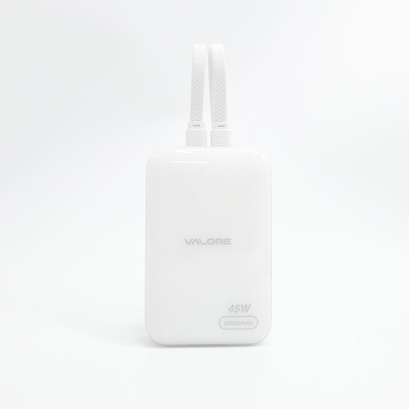 Valore PD45W 20000mAh Wireless Charging Power Bank (PD49) - White