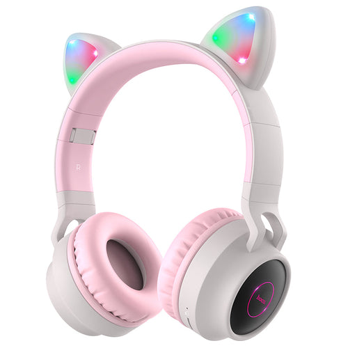 Hoco W27 Cat Ear Wireless Headphones (Grey)