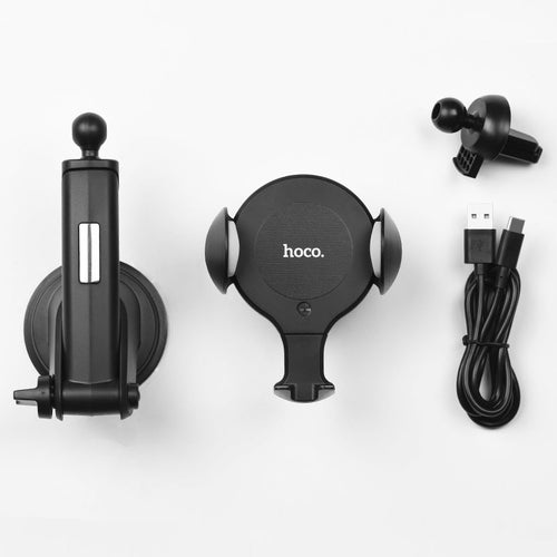 Hoco CA60 Aspiring infrared sensor wireless charging car holder