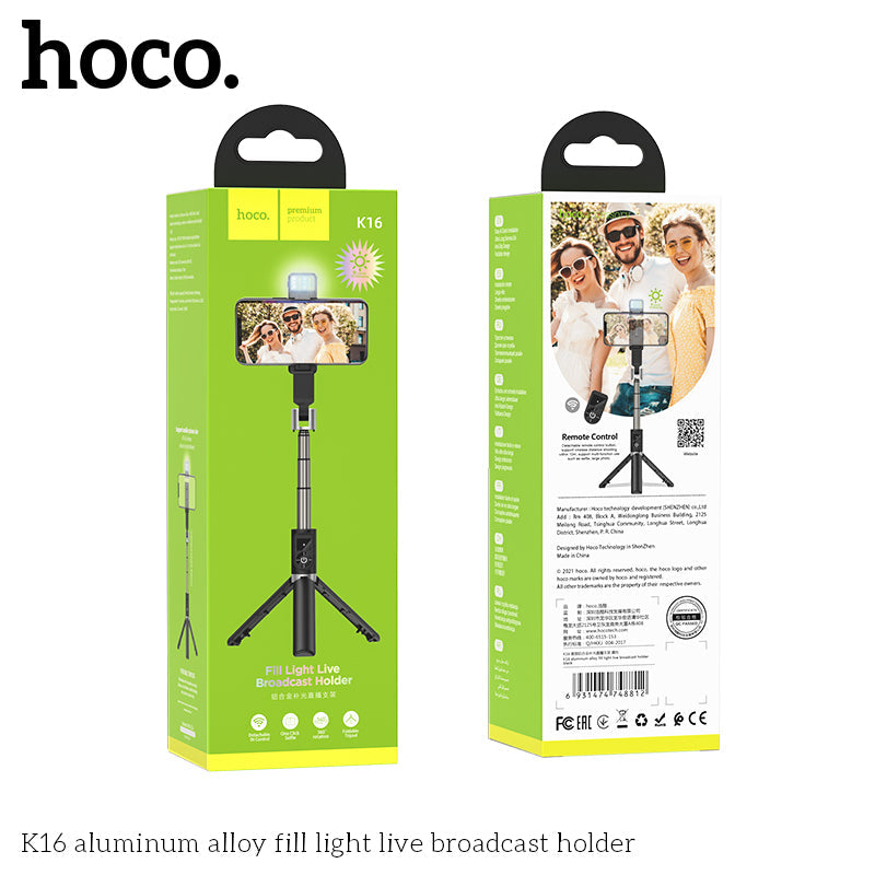 Hoco K16 Selfie Stick Tripod Holder (Black)