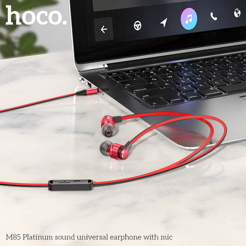 Hoco M85 Earphone with Mic (Black)