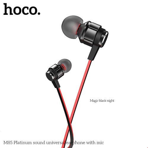 Hoco M85 Earphone with Mic (Black)