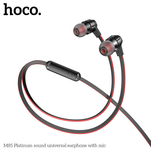 Hoco M85 Earphone with Mic (Black)