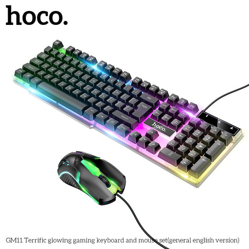 Hoco GM11 Gaming Keyboard & Mouse Combo (Black)