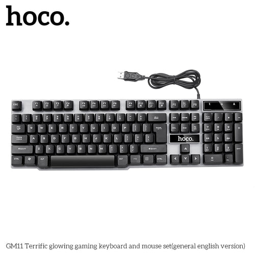 Hoco GM11 Gaming Keyboard & Mouse Combo (Black)