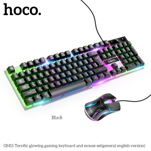 Hoco GM11 Gaming Keyboard & Mouse Combo (Black)